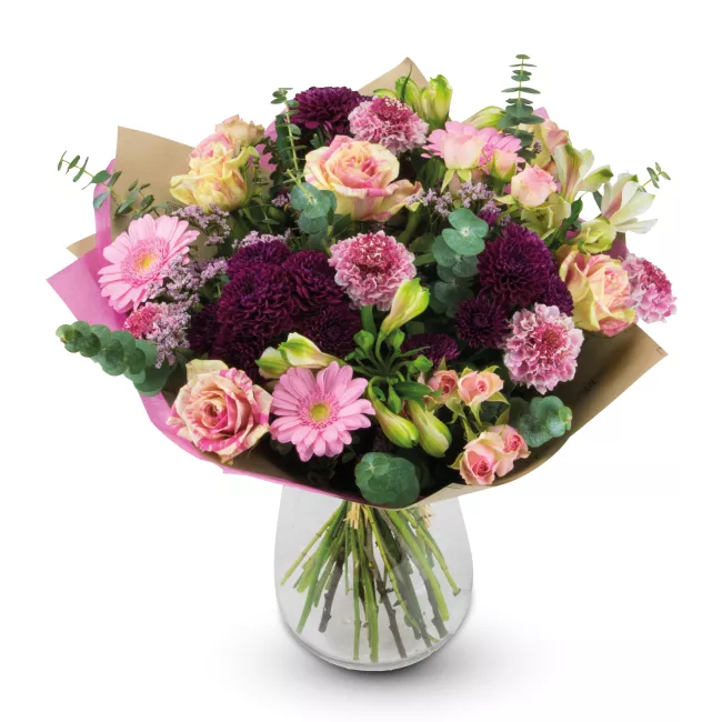 Kytice růžových květin